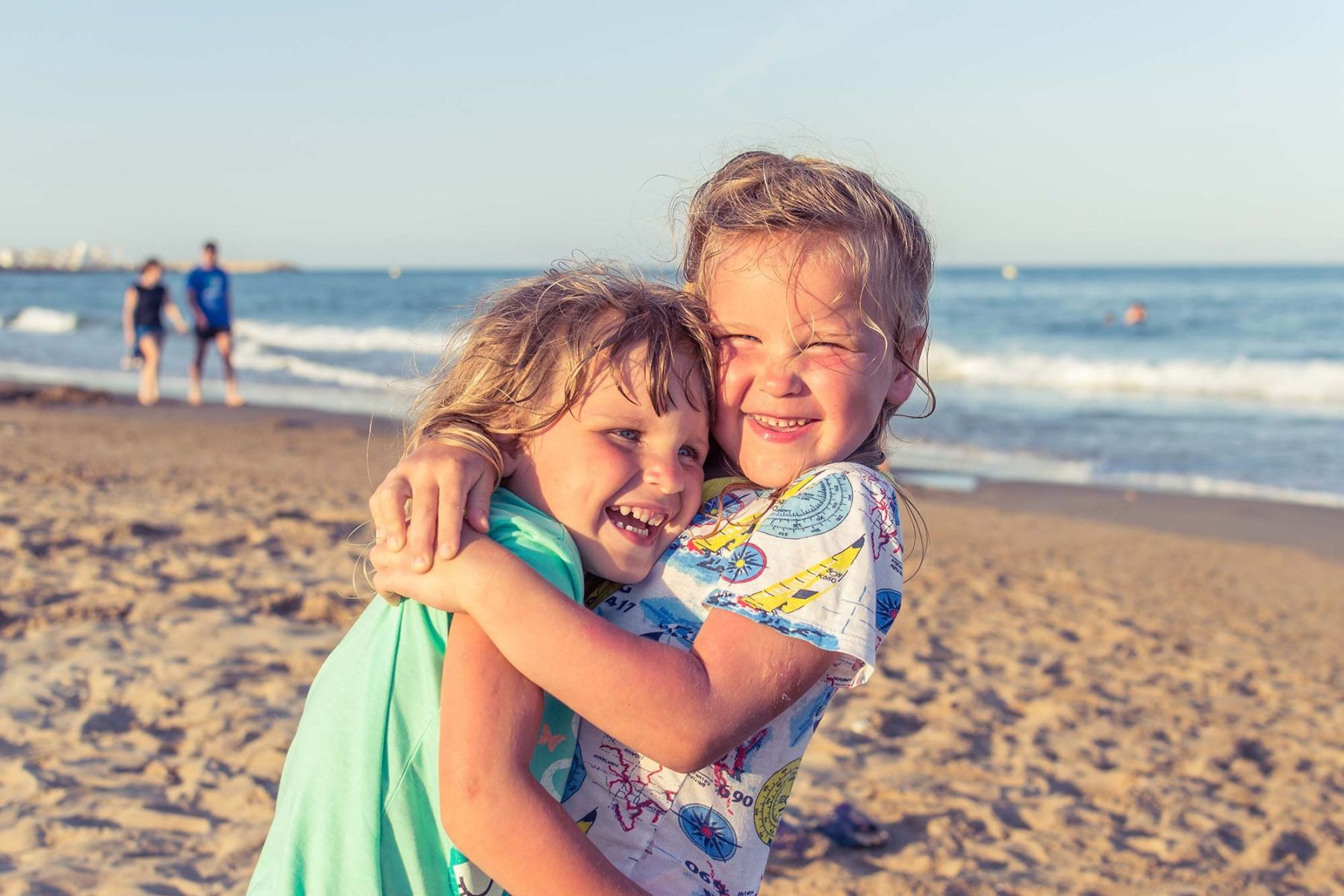 kids on beach